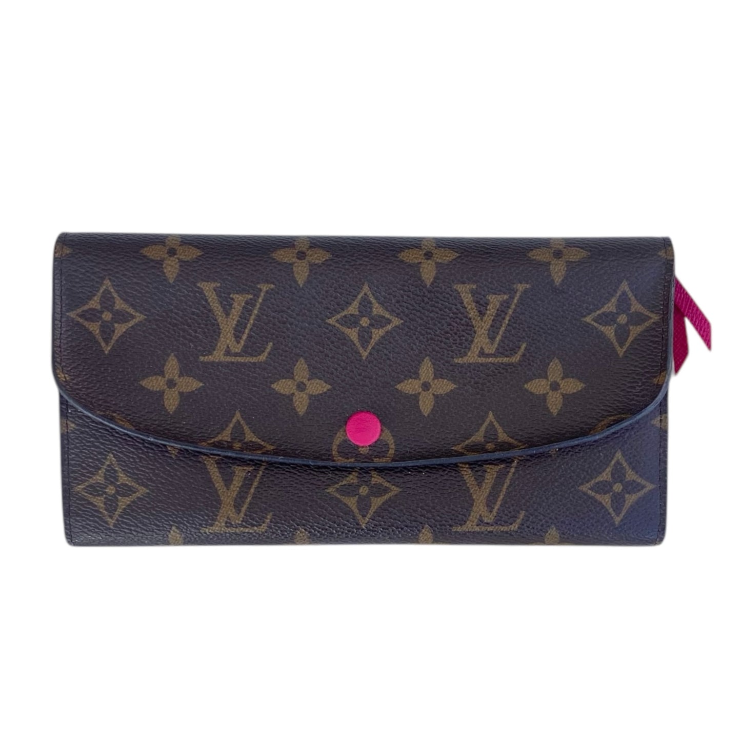 Louis Vuitton Monogram Emilie wallet with pink inside 100% authentic