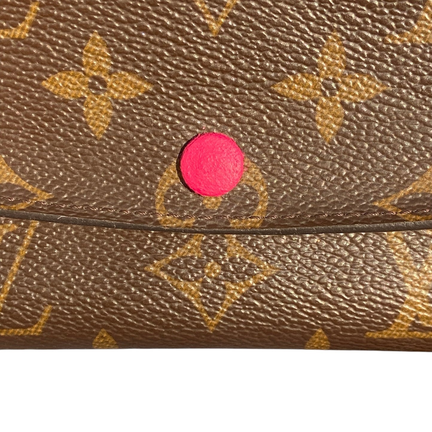 Louis Vuitton Monogram Emilie wallet with pink inside 100% authentic